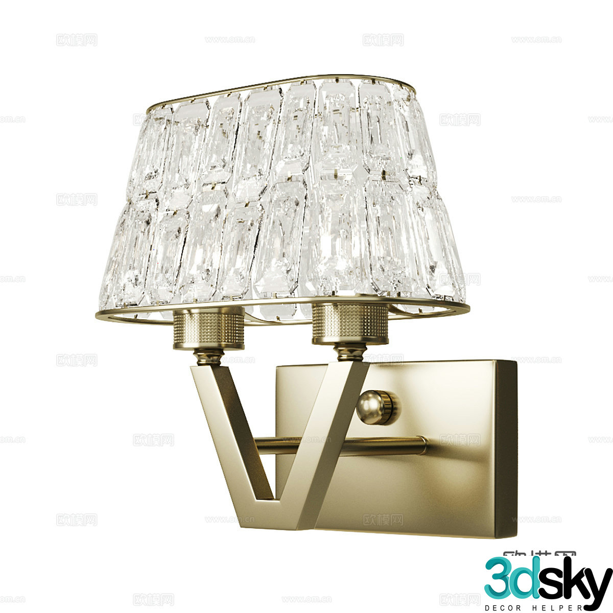Modern bedside wall lamp Hotel wall lamp 3d model