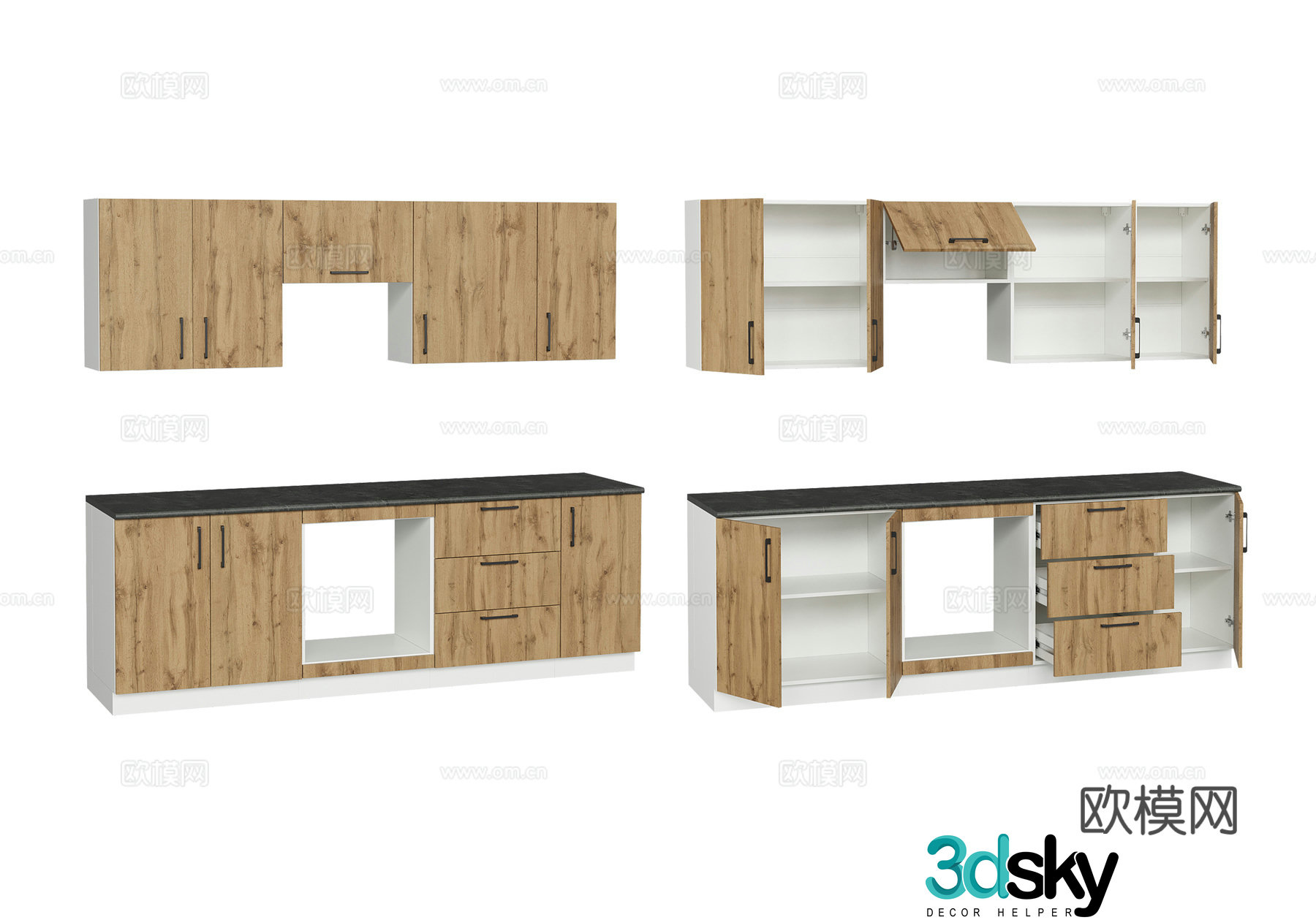 Cabinet combination 3D model