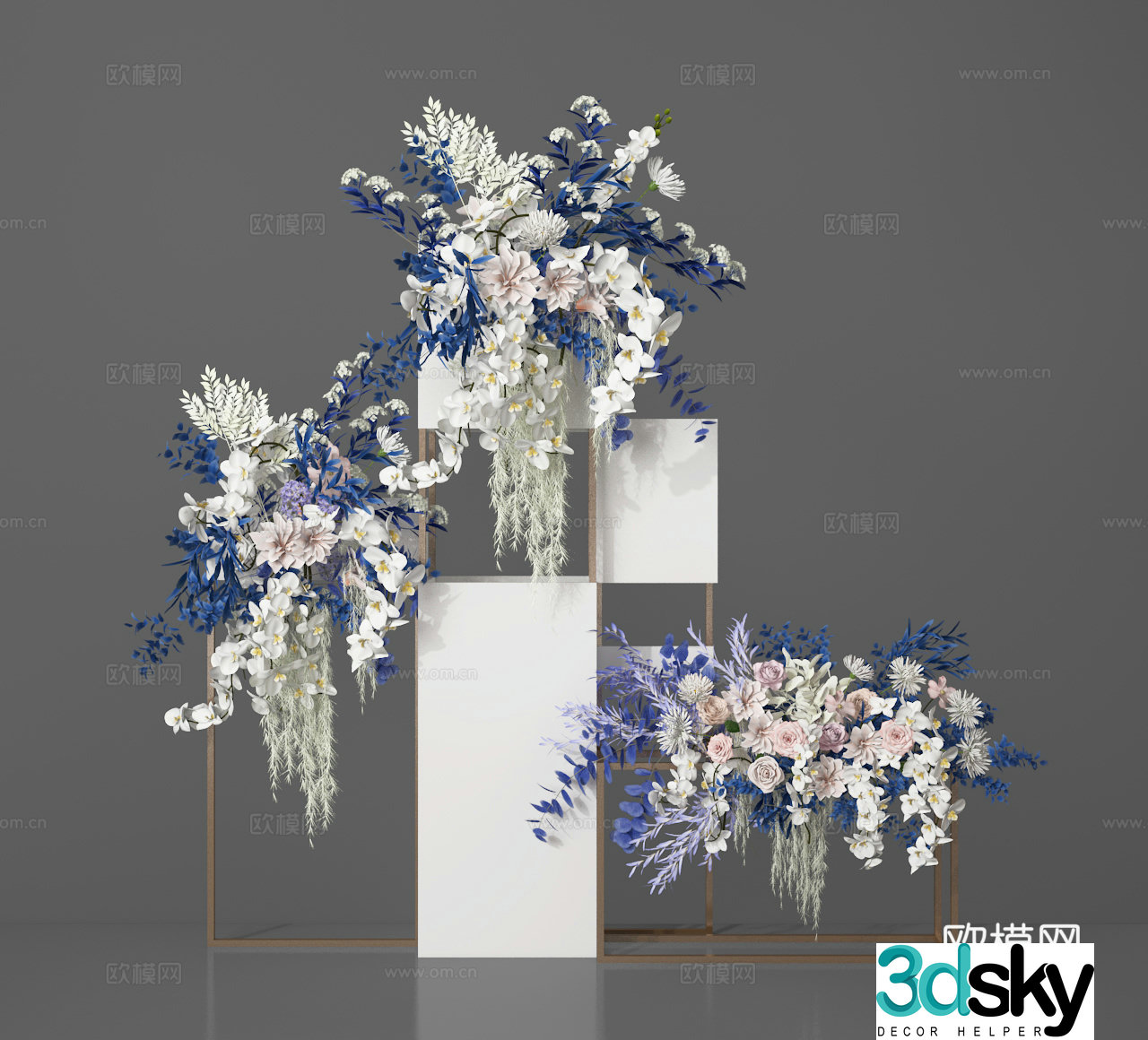 Flower art 3d model