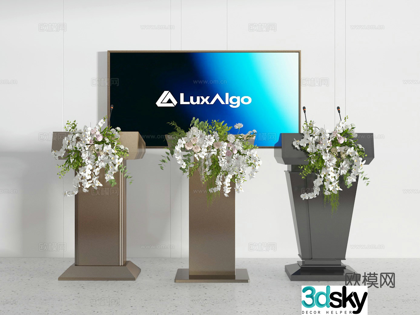 Lecture table 3D model