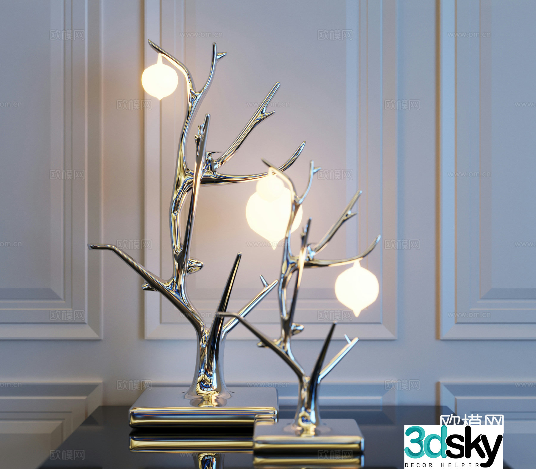 Modern desk lamp Metal desk lamp Creative desk lamp 3D model