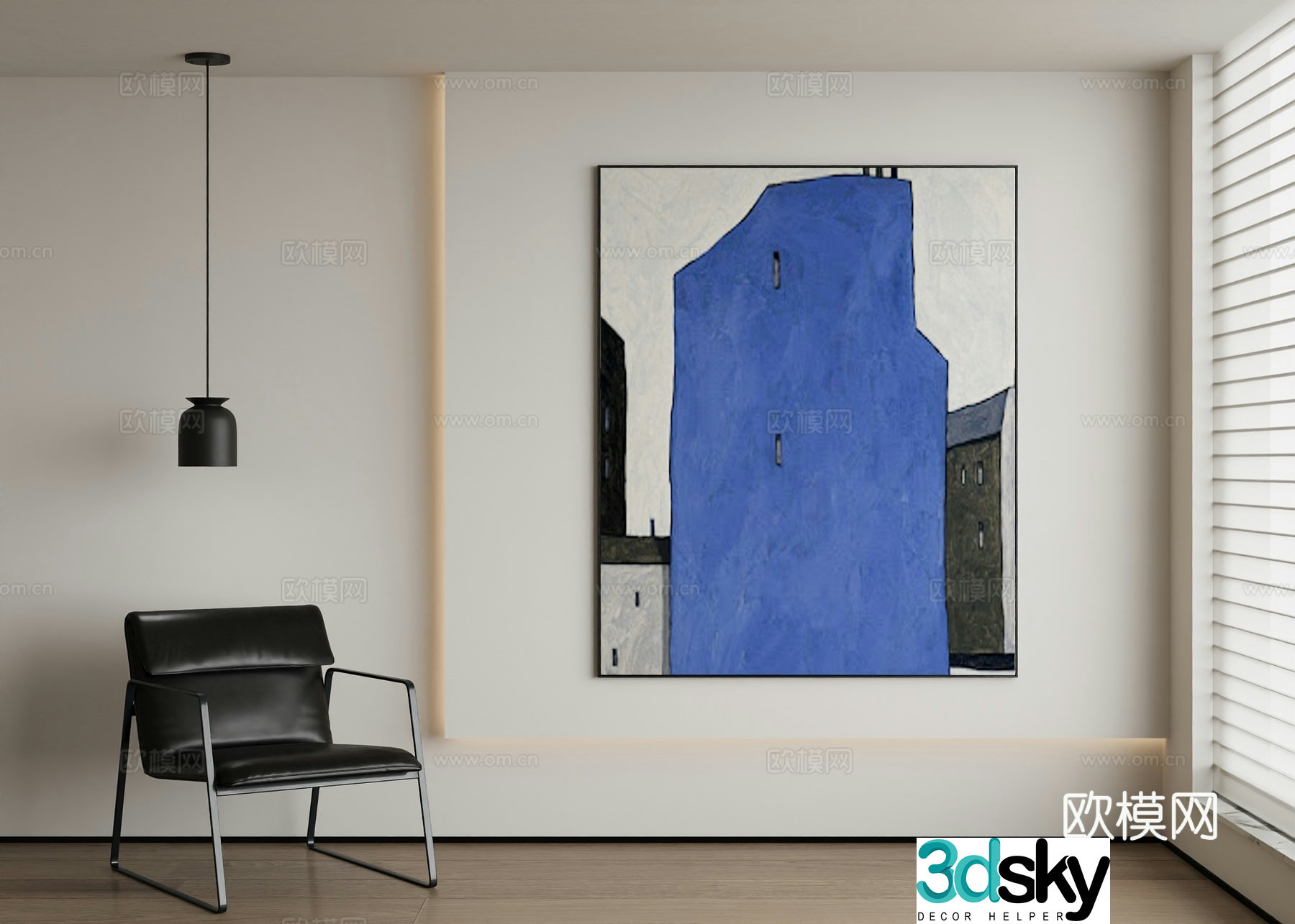 Modern decorative painting 3d model