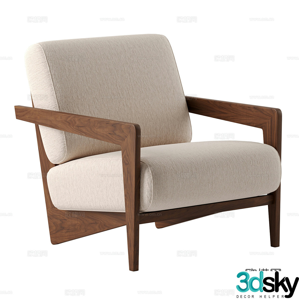 Sofa coffee table combination 3D model