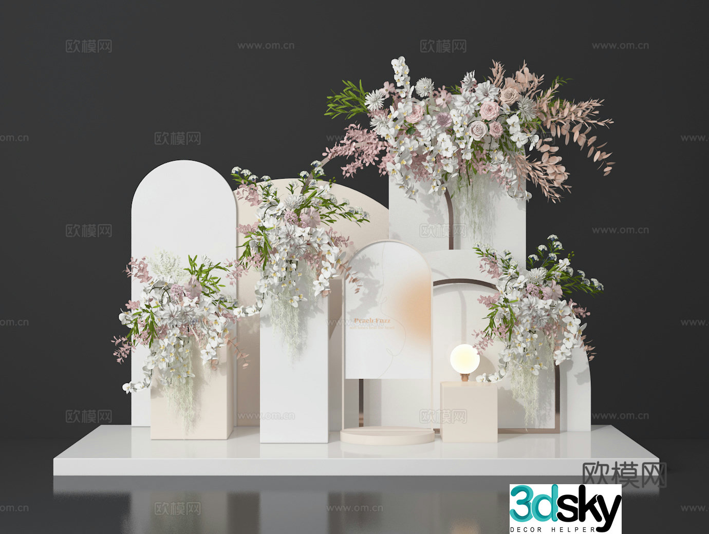 Flower art 3d model