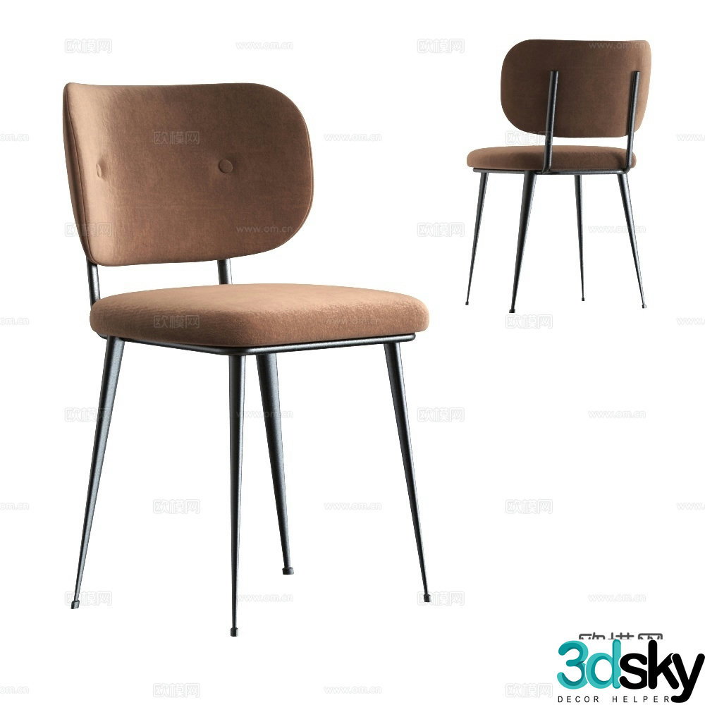 Modern chair single chair 3d model