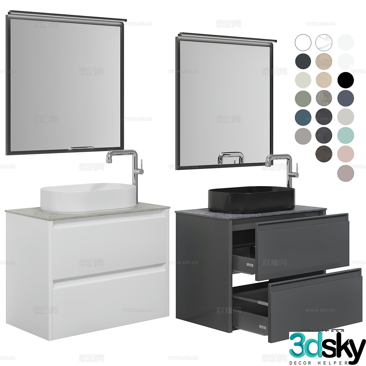 3D model of bathroom