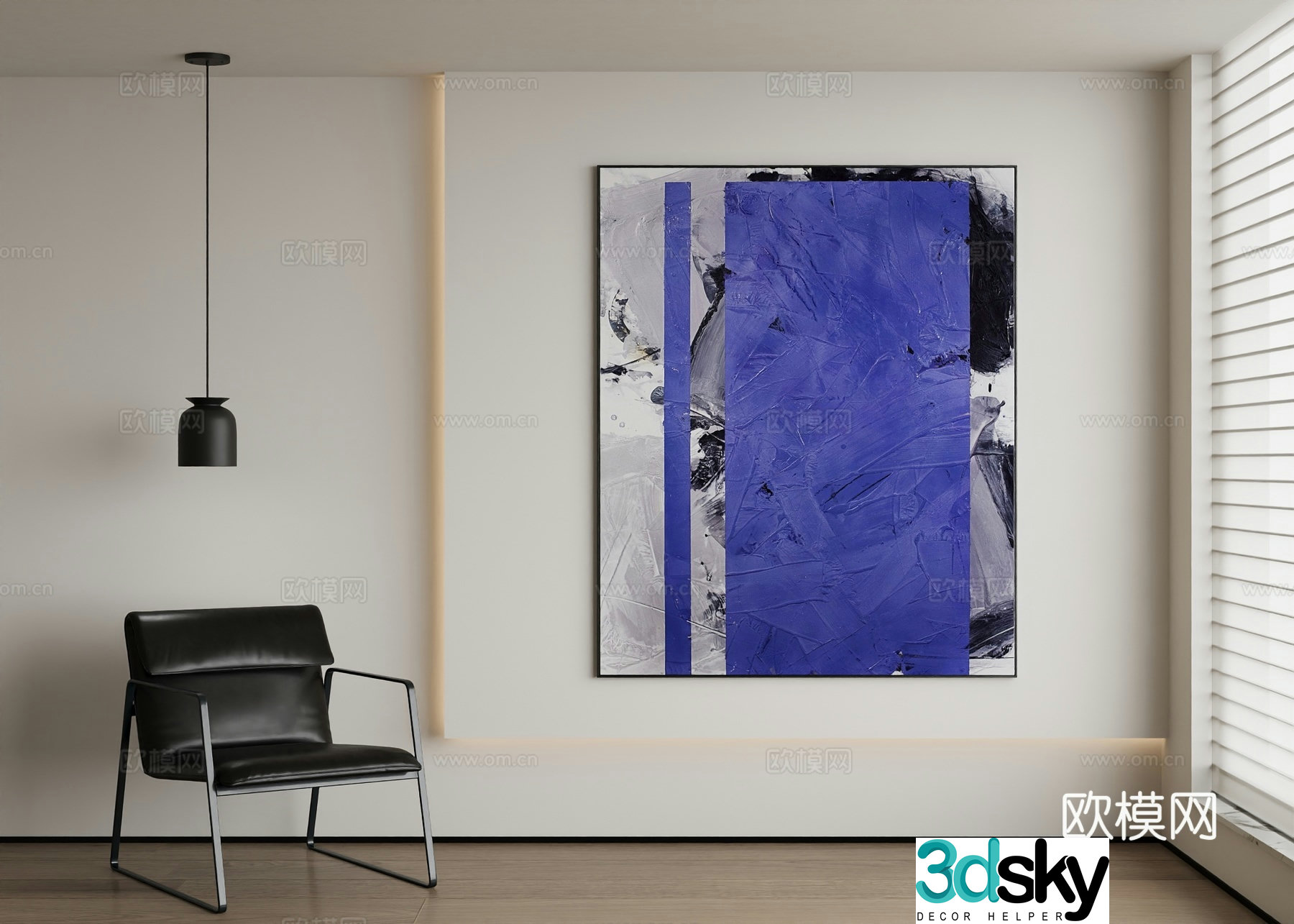 Modern decorative painting 3d model