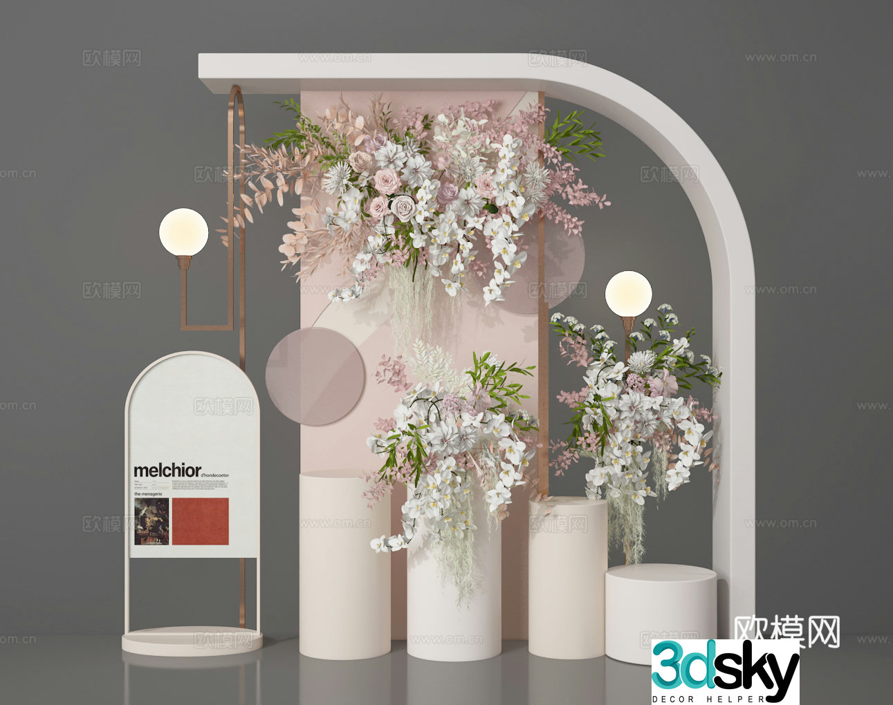 Flower art 3d model