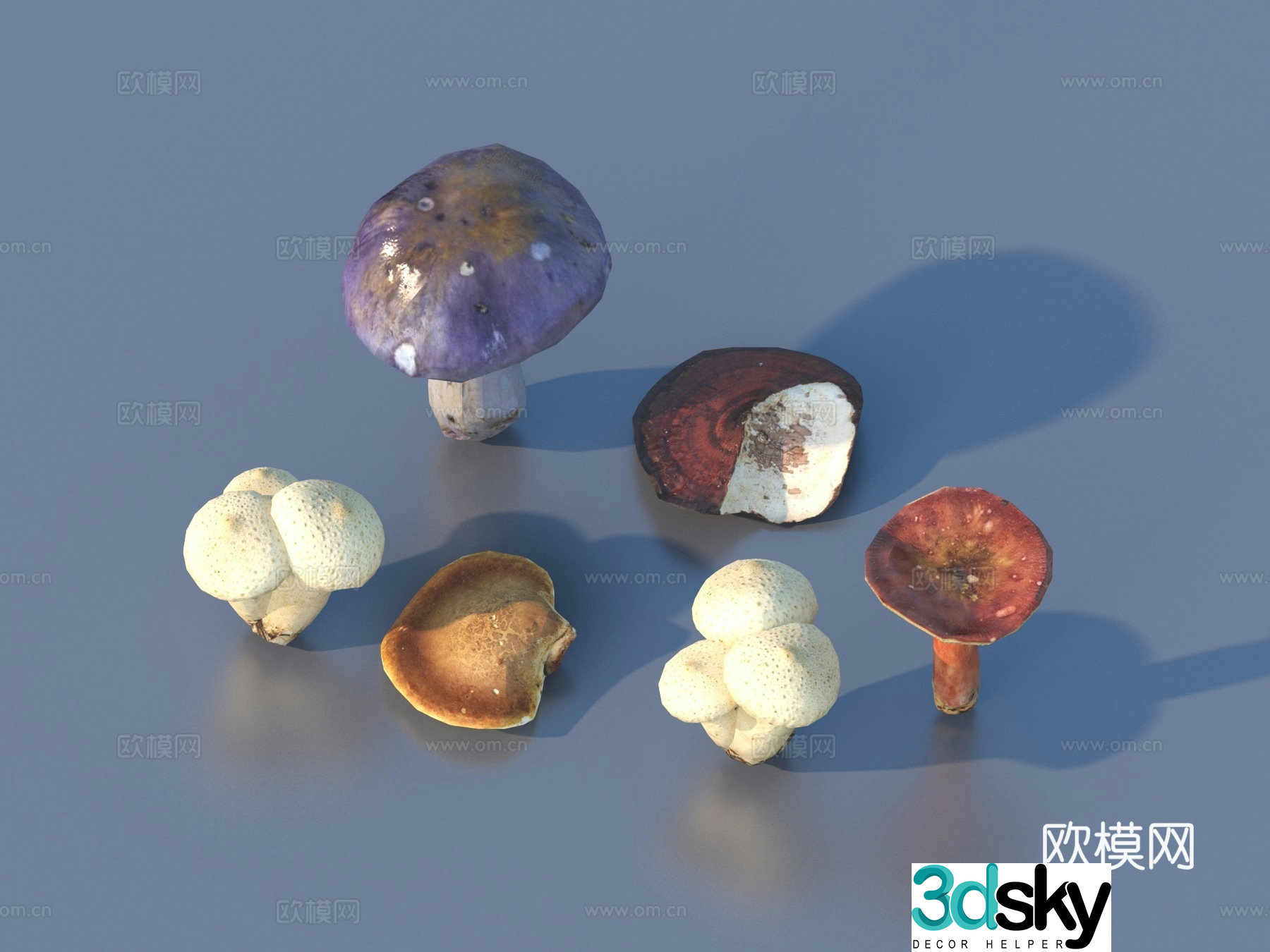 Mushroom Straw Mushroom Poisonous Mushroom 3D Model