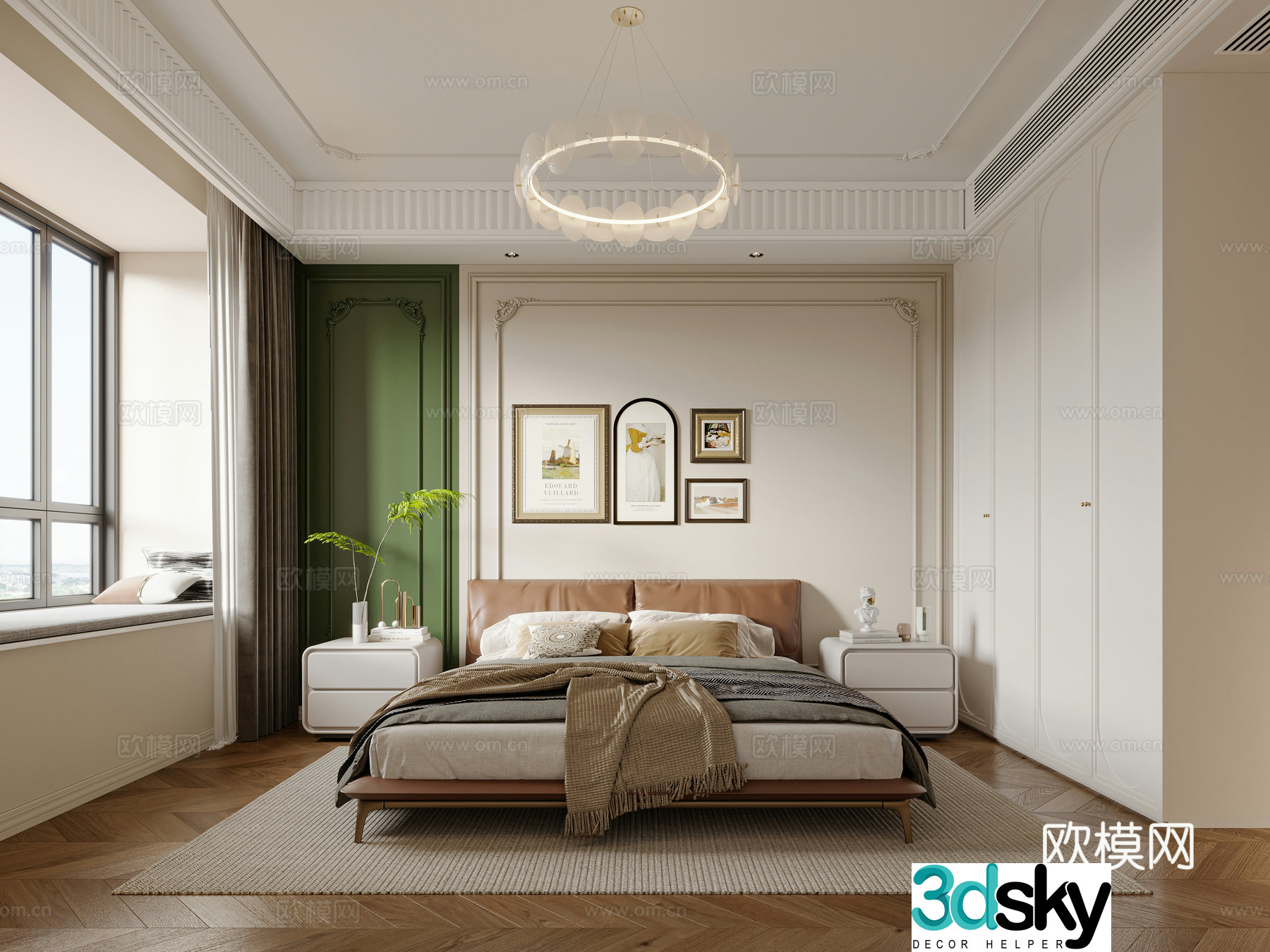 French bedroom 3d model