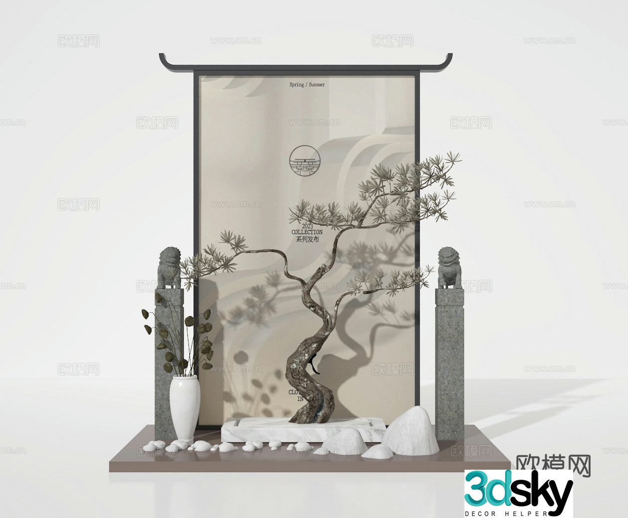 Small scene 3d model