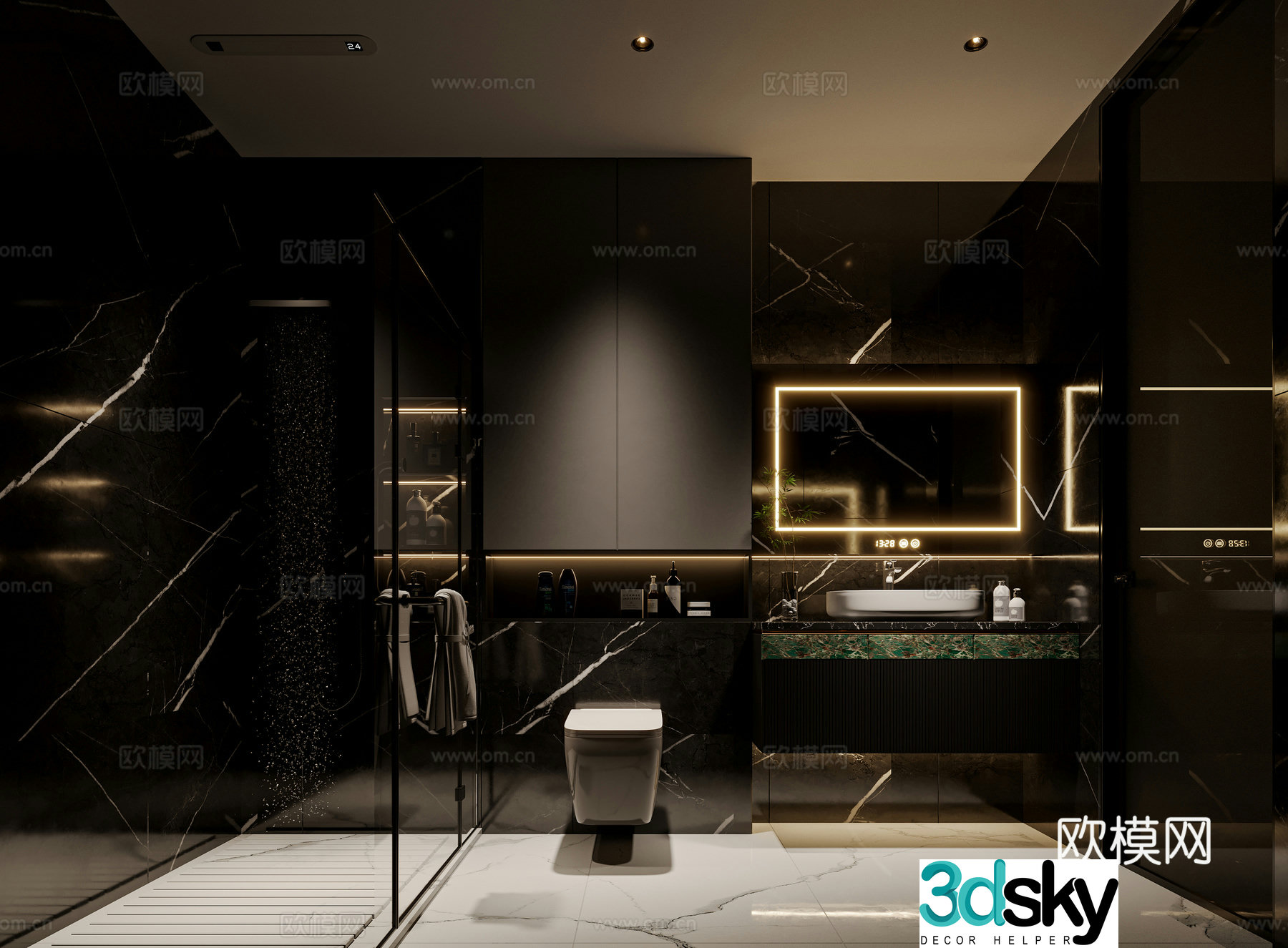 Modern bathroom 3d model