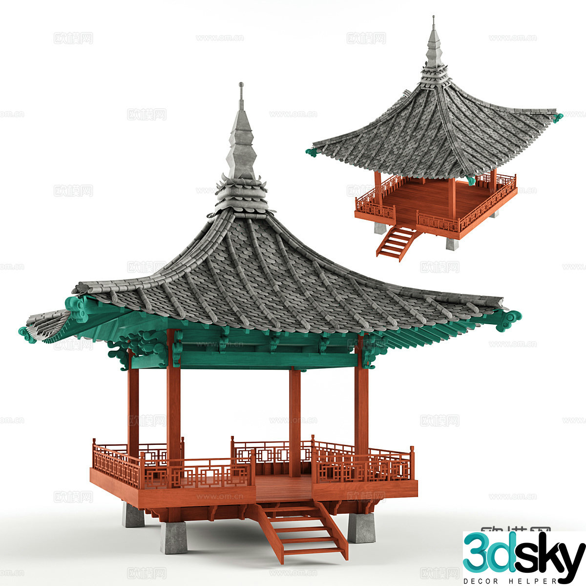 Gazebo 3d model
