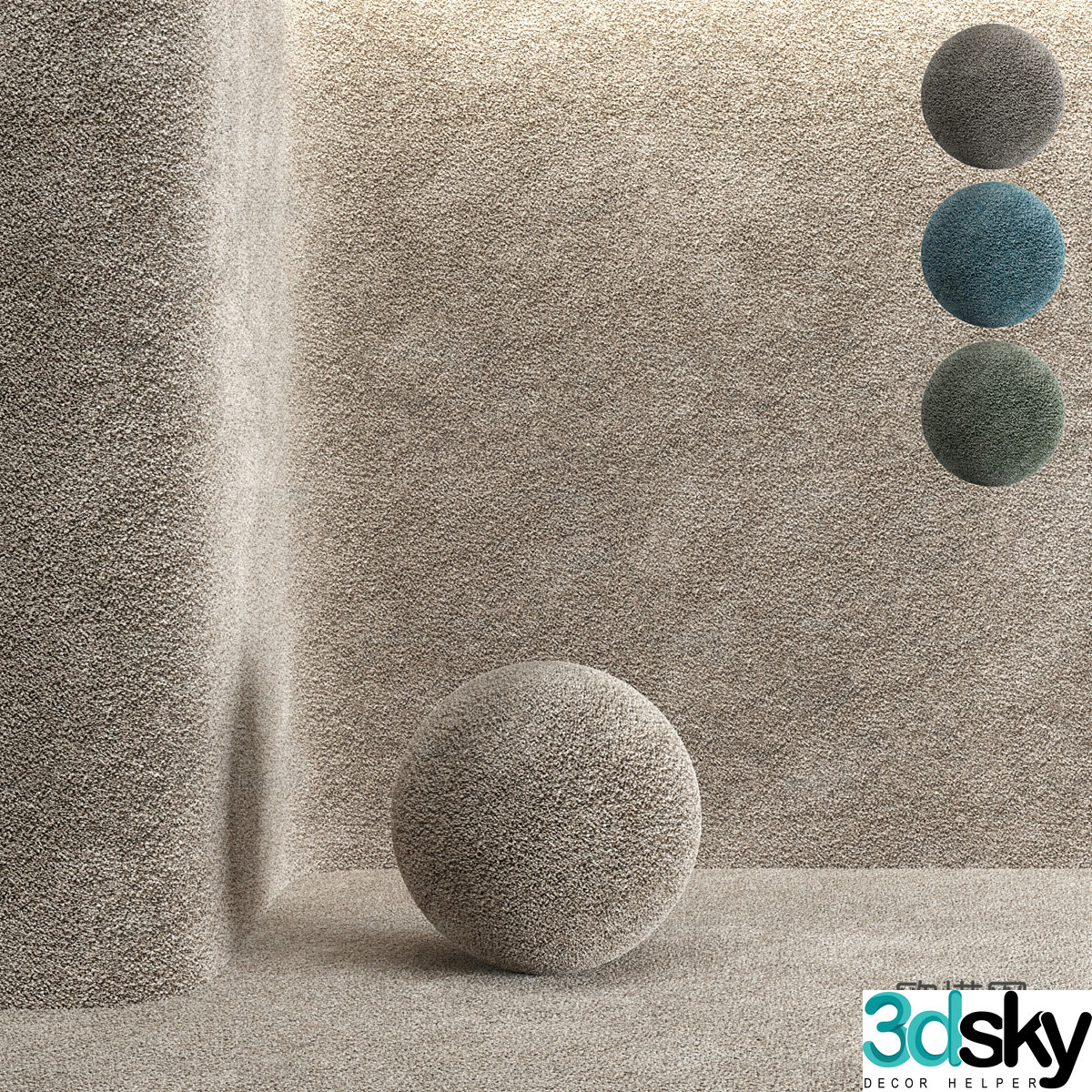 Modern seamless carpet 3d model