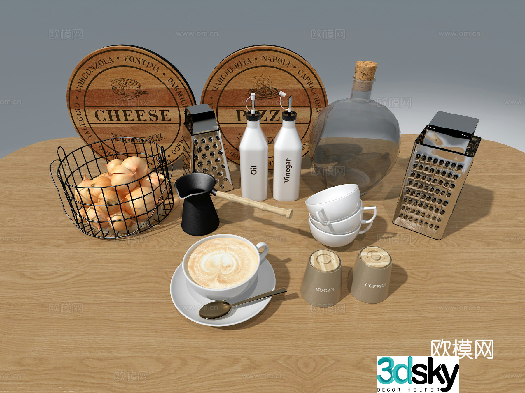 Kitchen ornaments 3d model