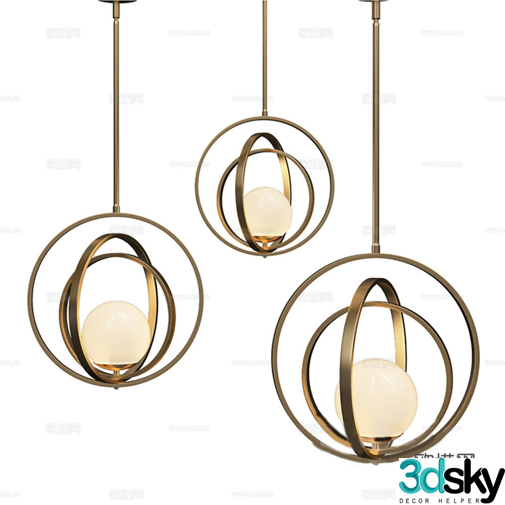 Lamps Chandelier Decorative Lights 3D Model