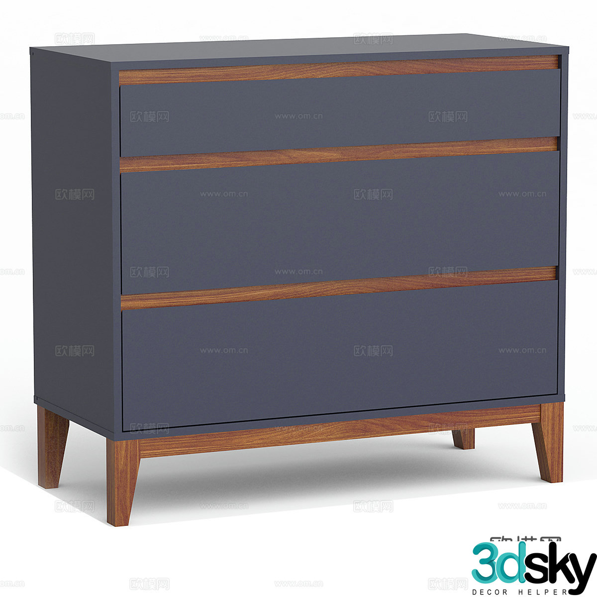 Nordic simple decorative cabinet decorative cabinet simple cabinet low cabinet side cabinet 3d model