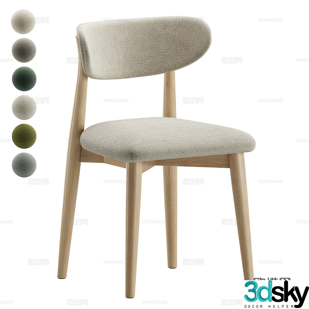New Chinese Torval Chair 3D Model