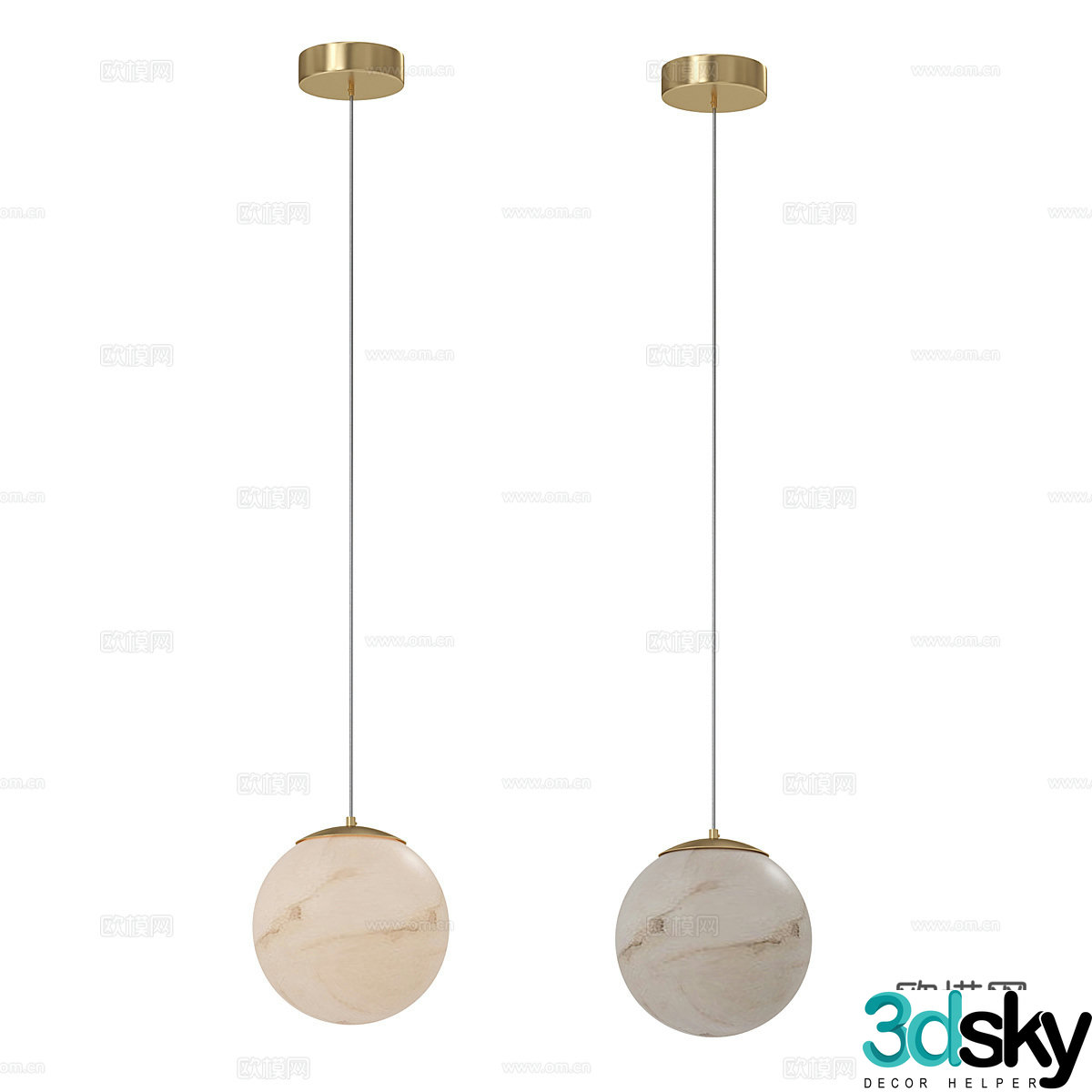 Modern Chandelier Bedside Chandelier 3d Model