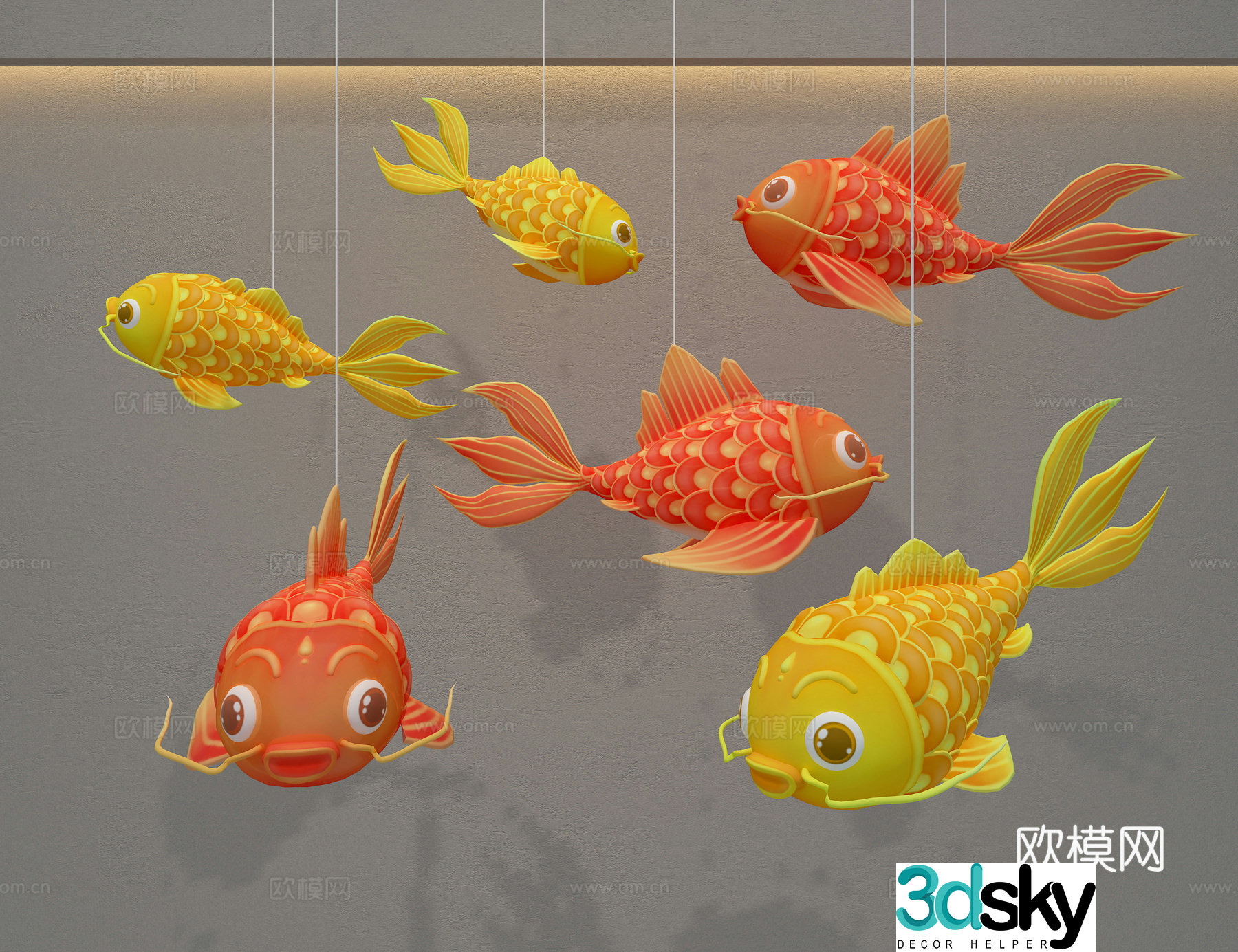Lantern Fish 3D Model