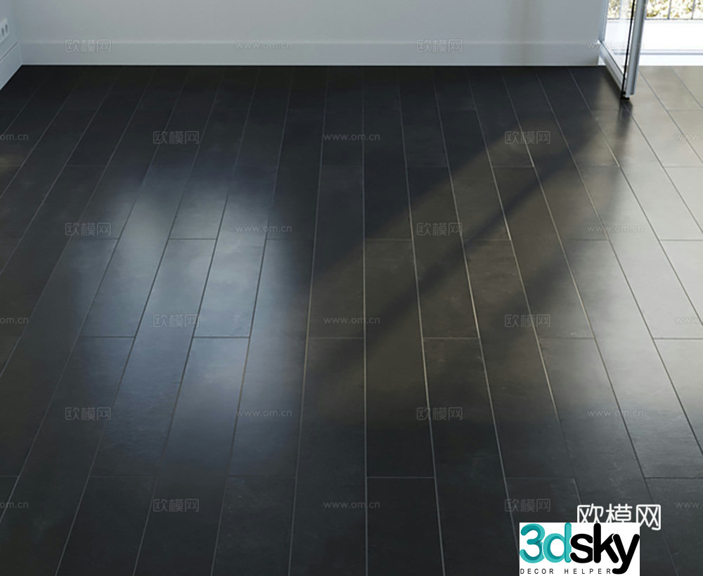Floor Wood Floor Painted Wood Floor 3D Model
