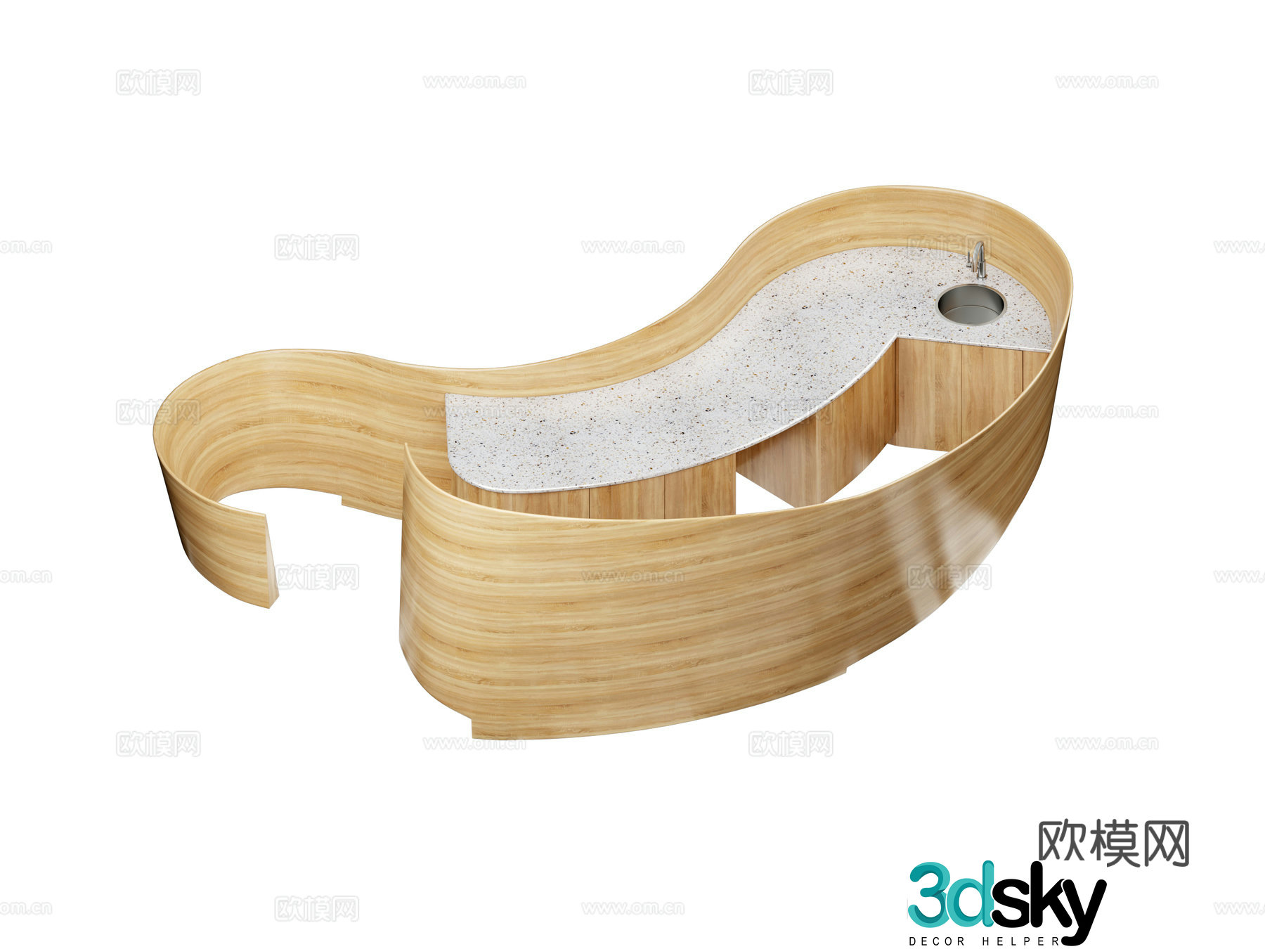 Modern bar 3d model
