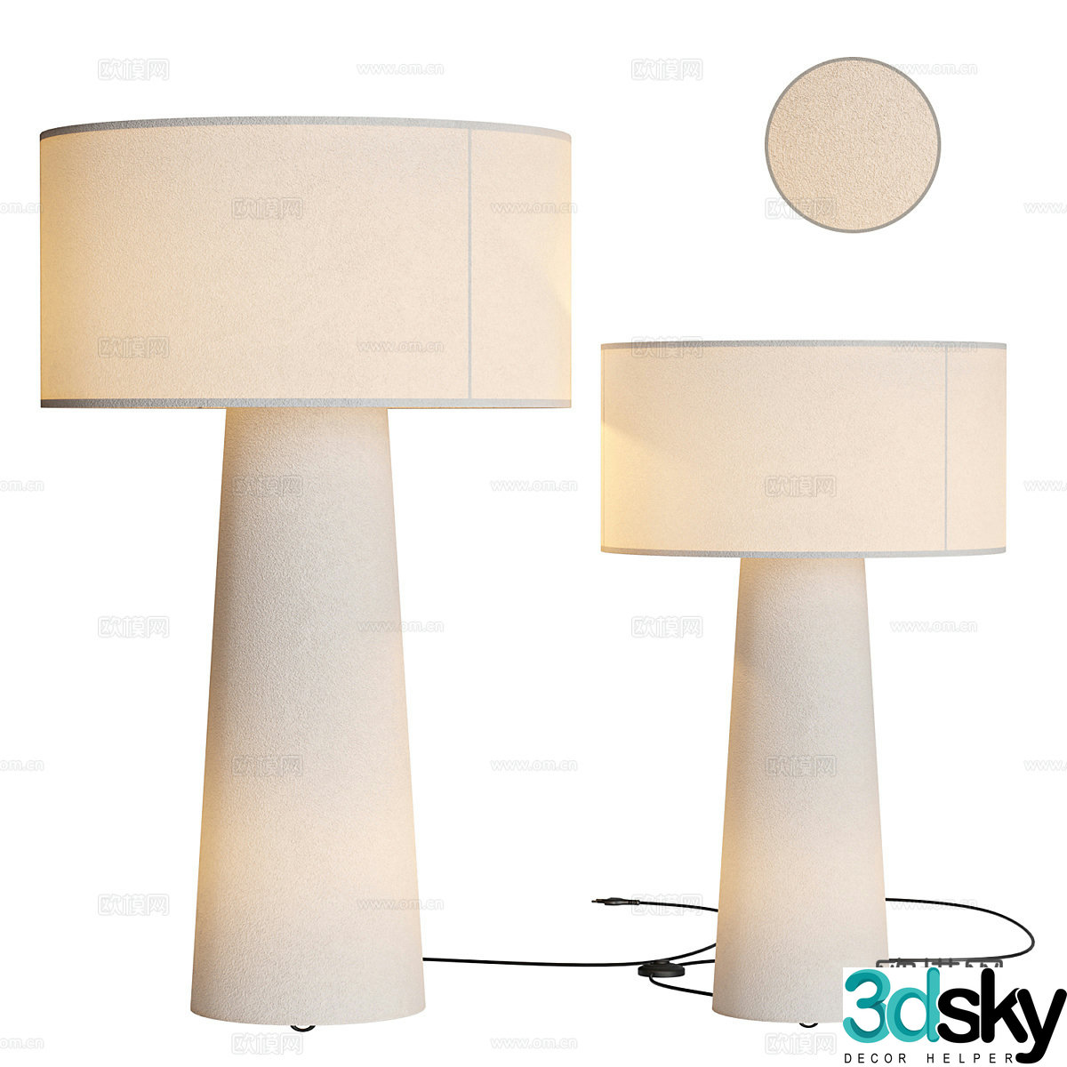 New Chinese Wasabi Eryn Floor Lamp 3D Model