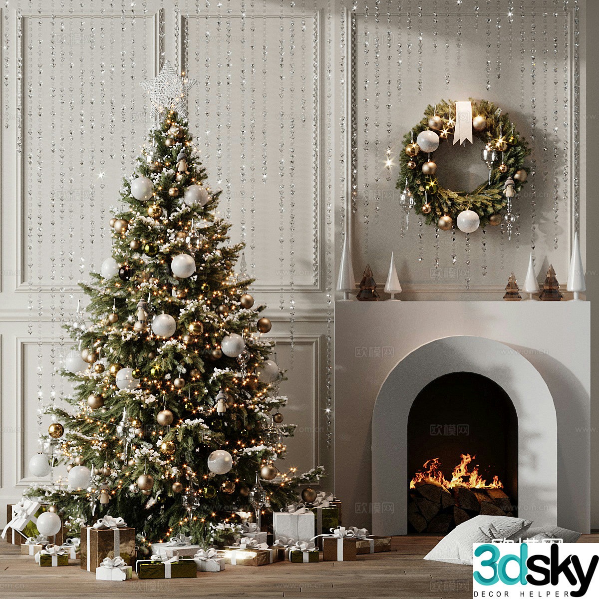 Christmas supplies 3d model