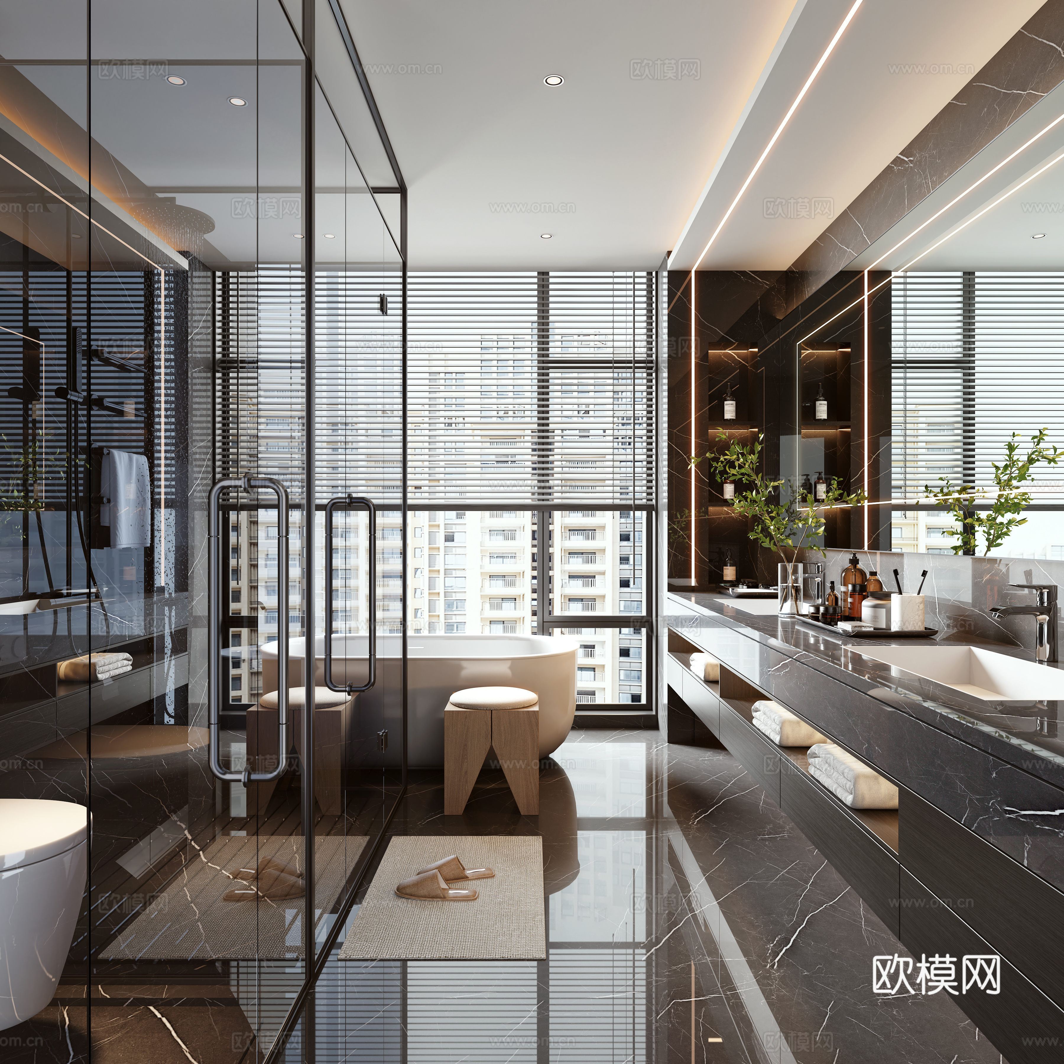 Modern bathroom 3d model