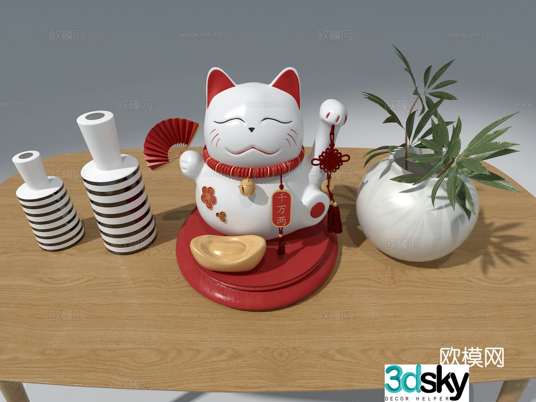 3D model of lucky cat