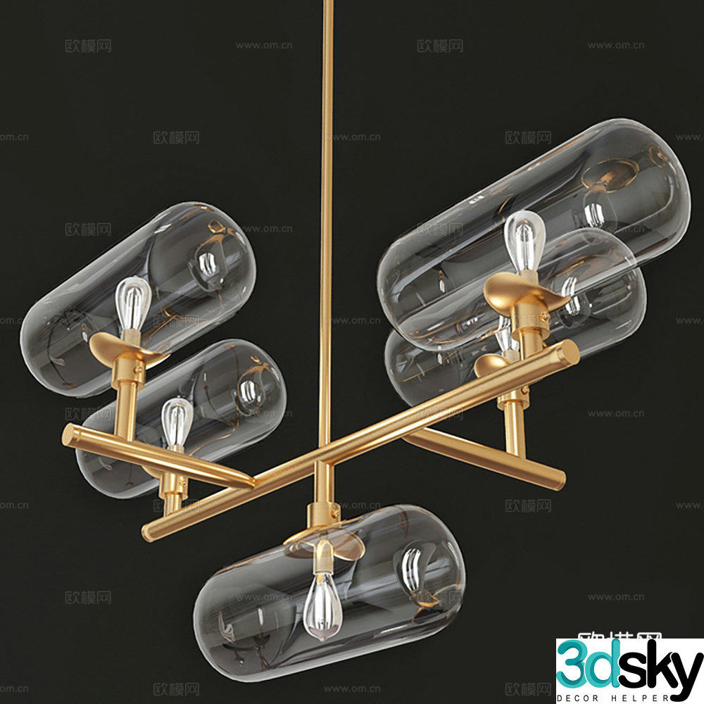 Lamps Chandelier Decorative Lights 3D Model