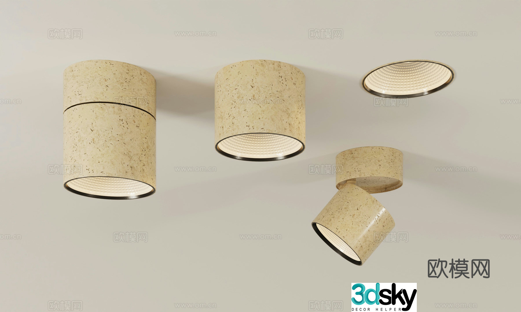 Wasabi downlight 3D model