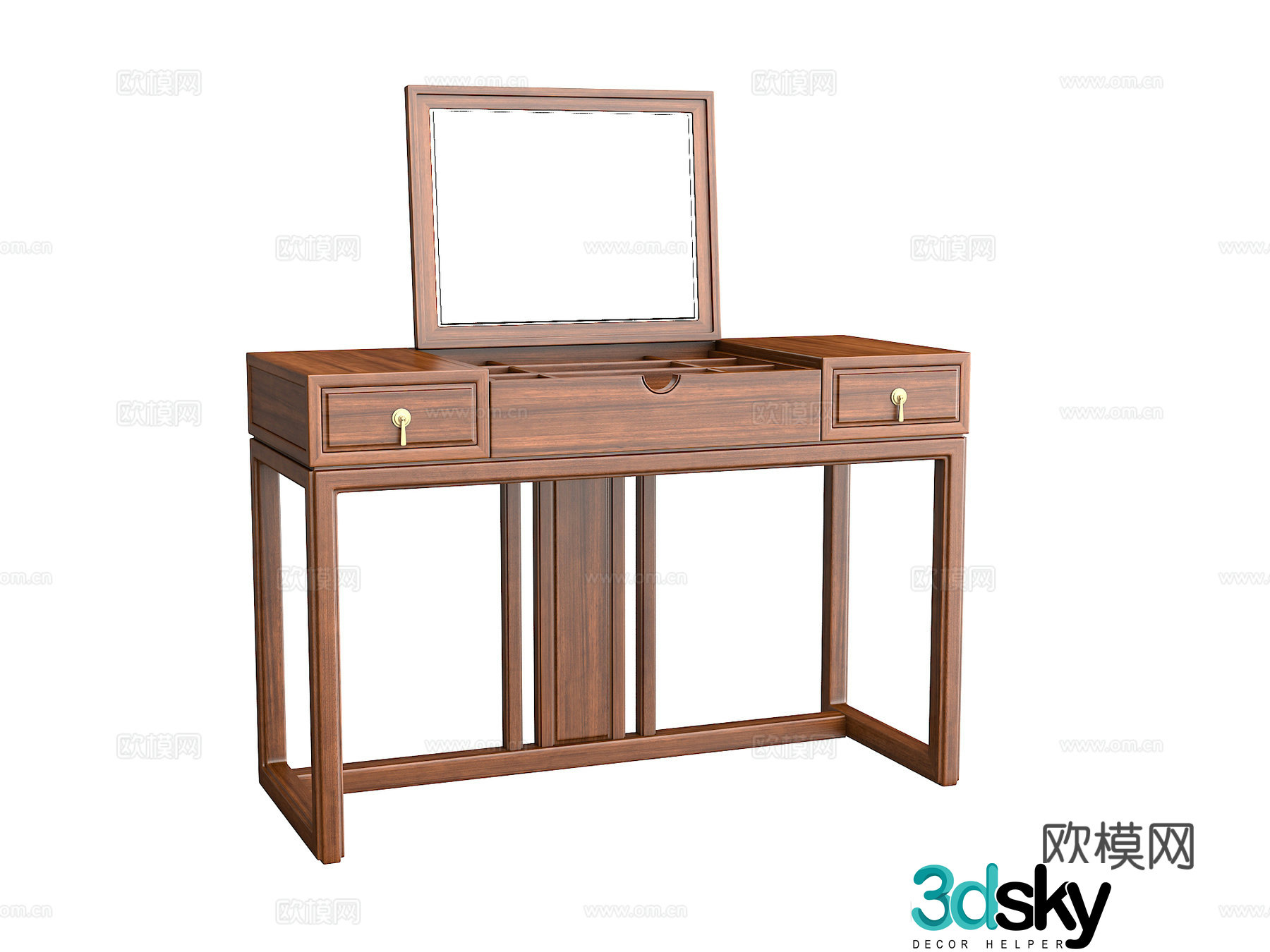 New Chinese dressing table 3D model