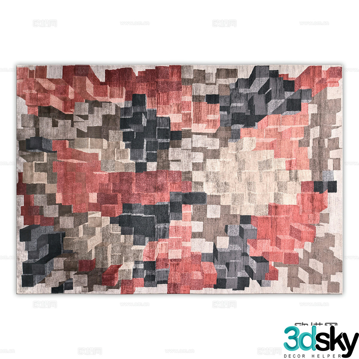 Modern minimalist carpet Carpet Simple carpet Living room carpet Decorative carpet 3d model