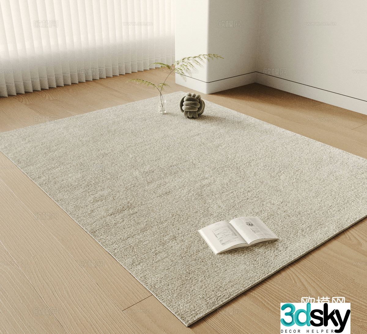 Modern carpet 3d model