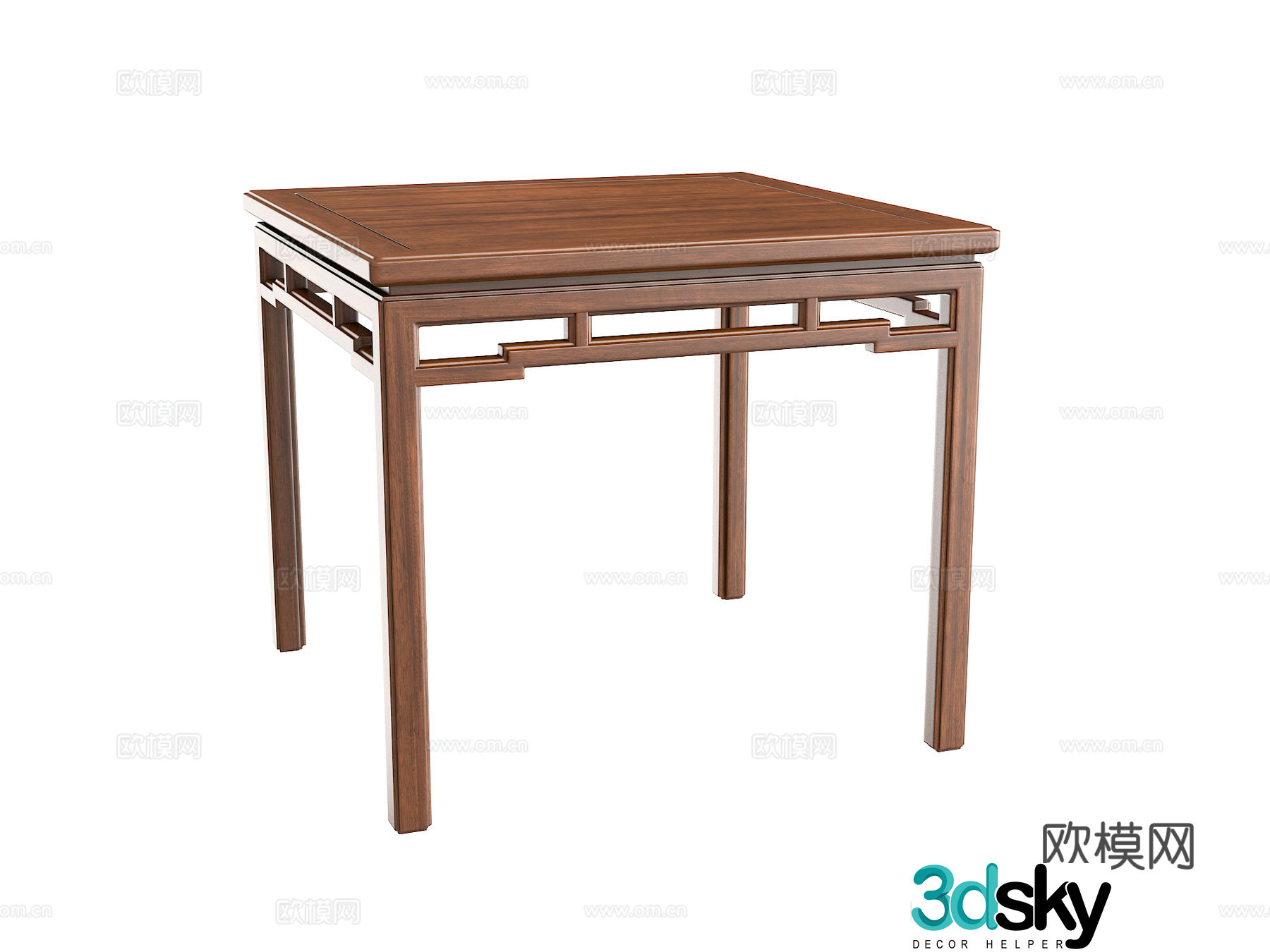 New Chinese dining table 3D model