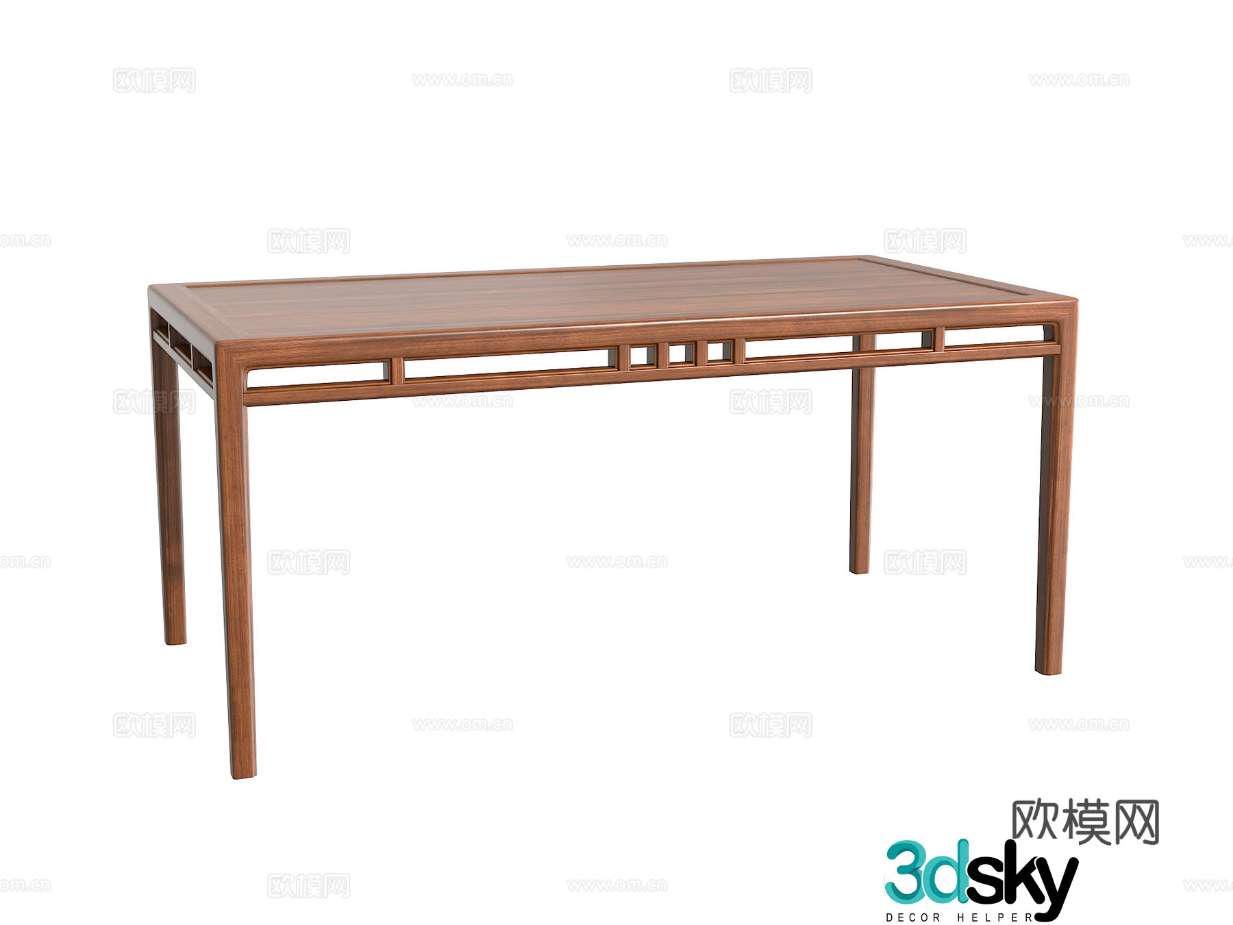 New Chinese dining table 3D model