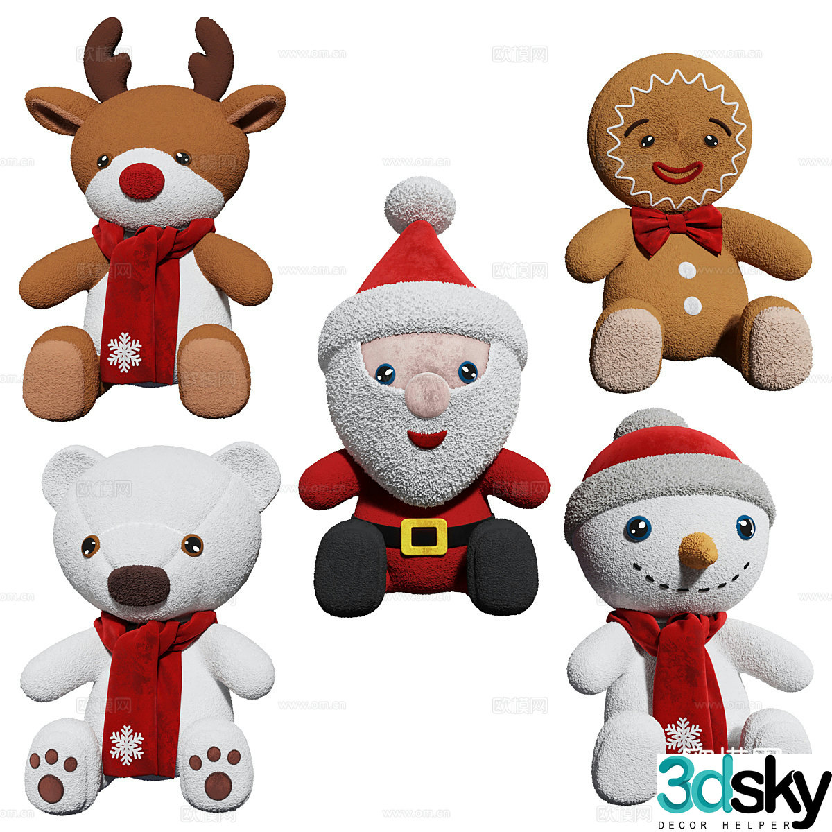 American Christmas toy 3d model
