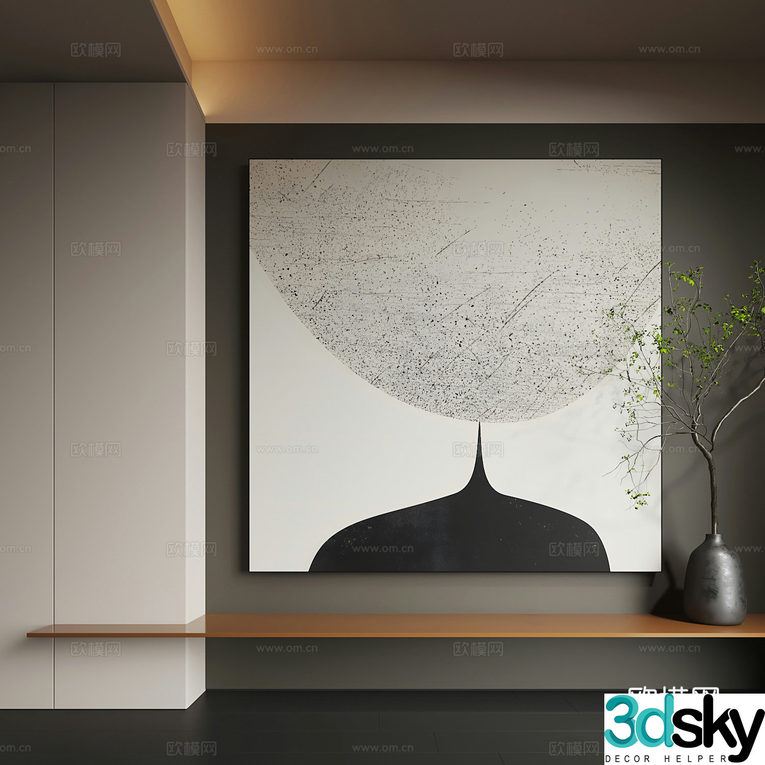 Modern hanging paintings Modern decorative paintings Abstract painting Living room hanging paintings 3d model
