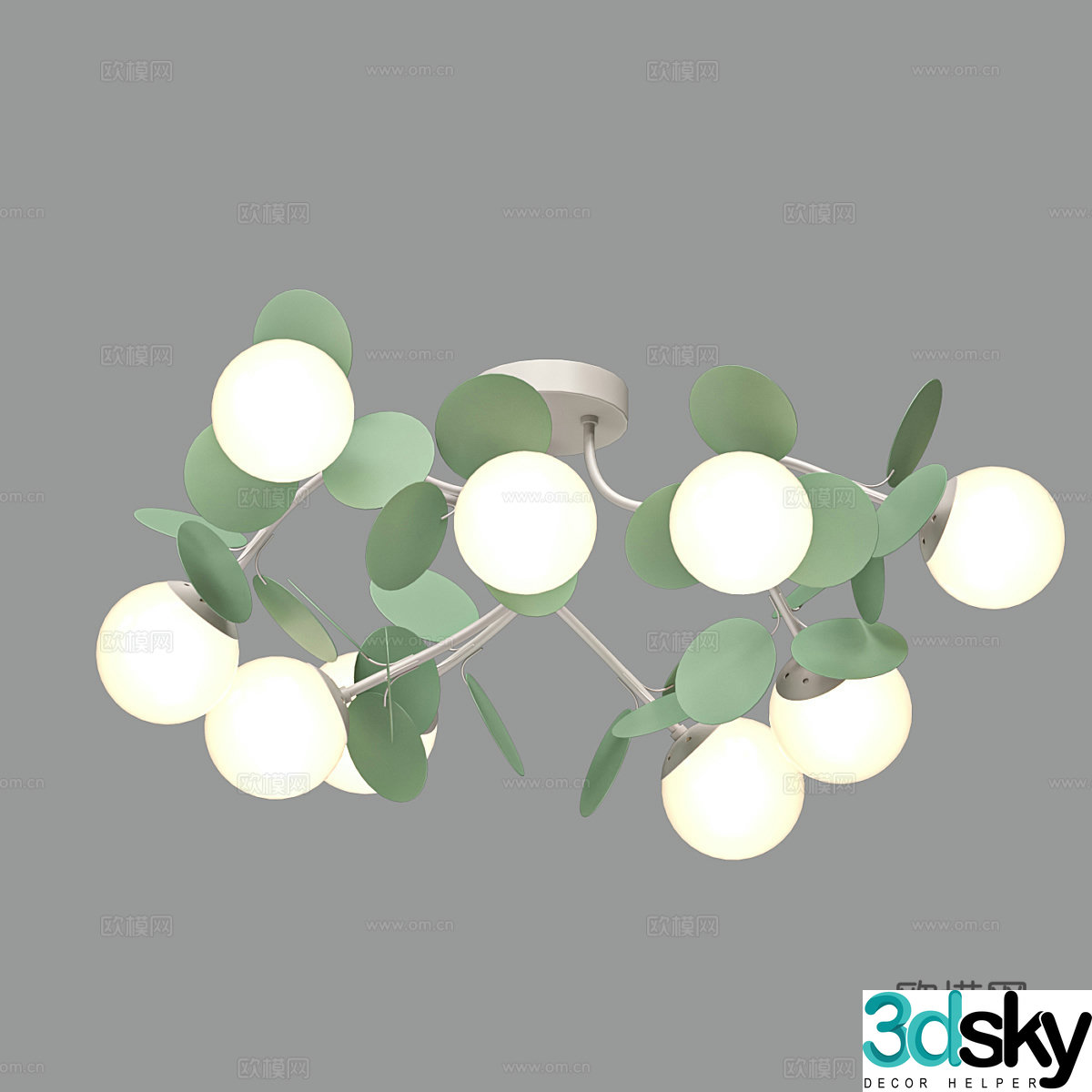 Modern simple ceiling lamp Ceiling lamp Simple ceiling lamp Lamp Leaf lamp 3d model