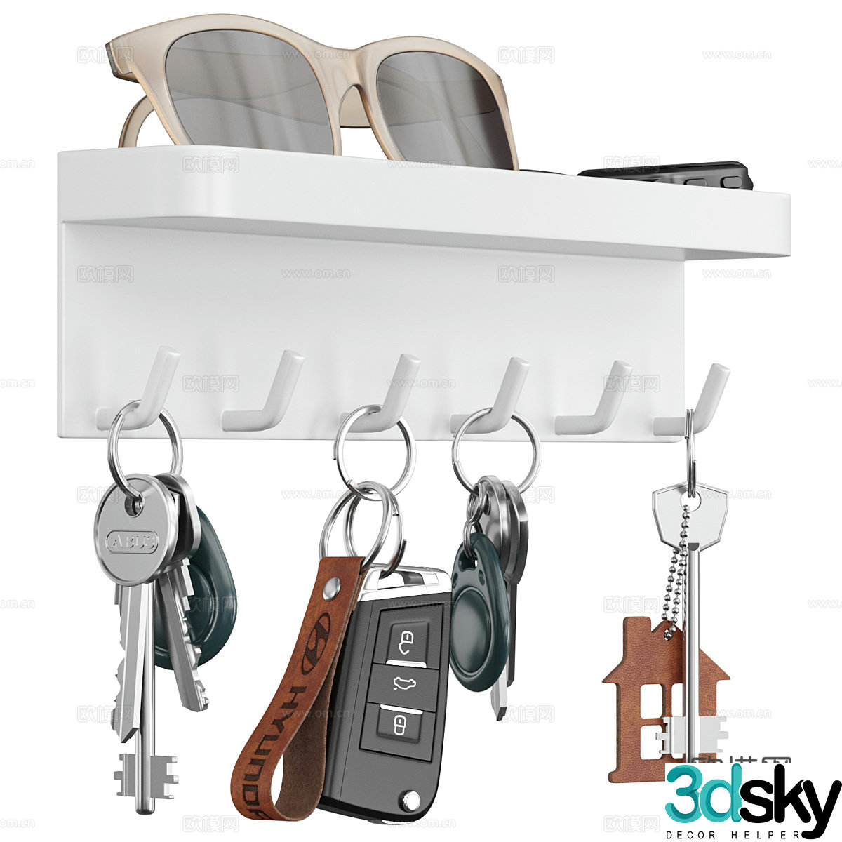 Hook Key hook Key holder 3d model