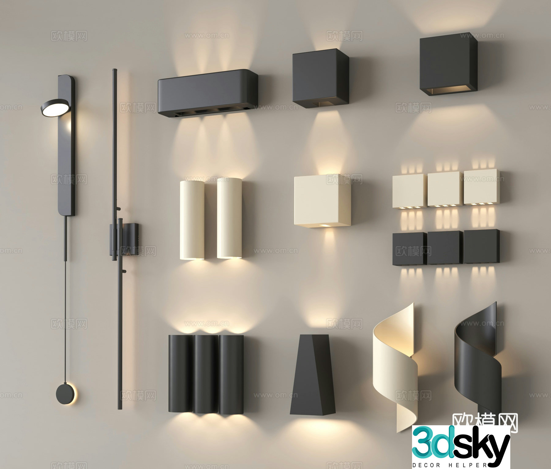 Wall lamp Decorative lamp 3d model