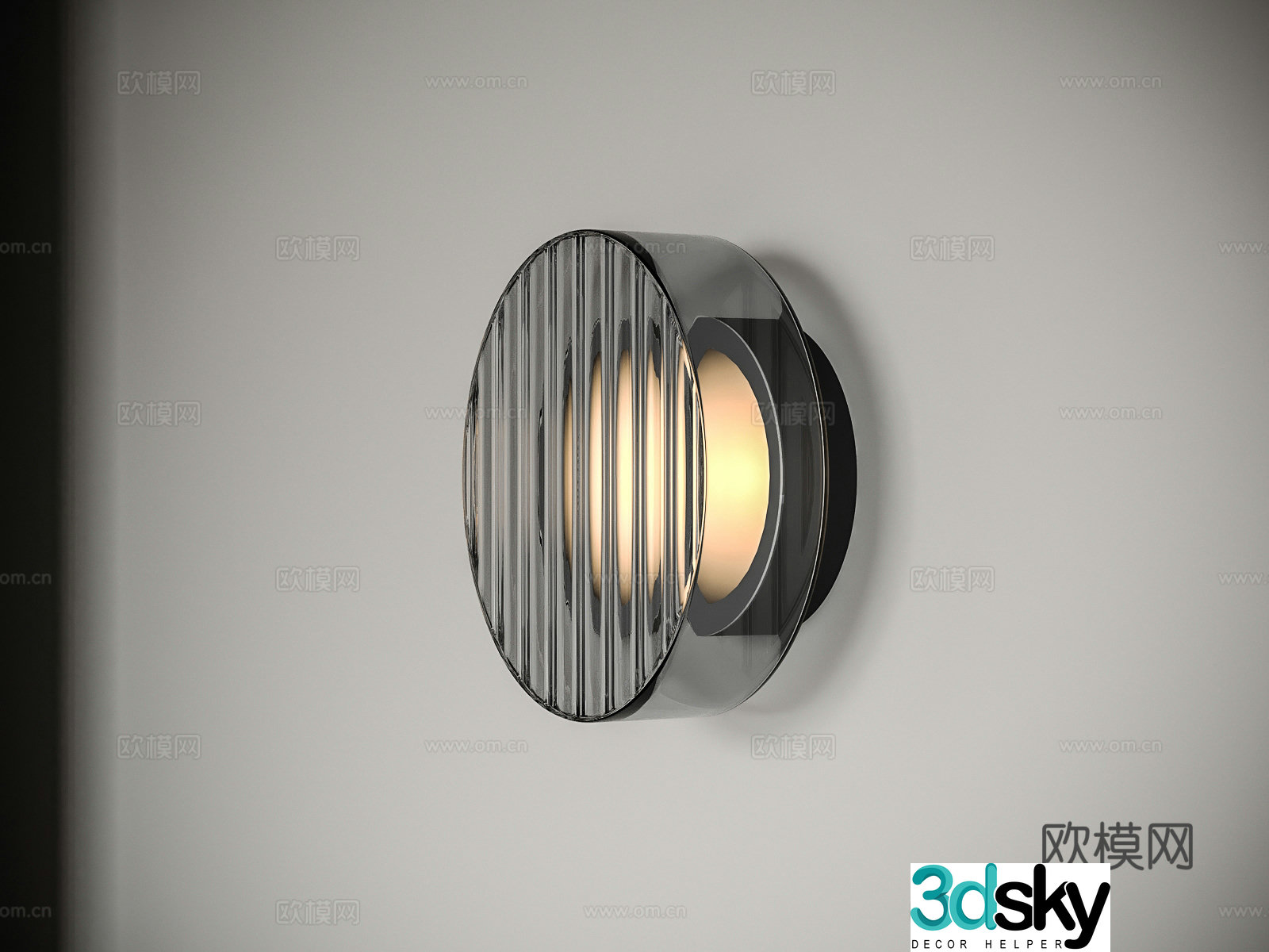 Modern wall lamp 3d model