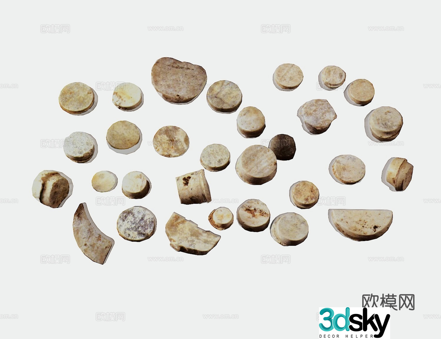 Cultural Relics Jade Stone Artifacts Ancient Cultural Relics 3D Model