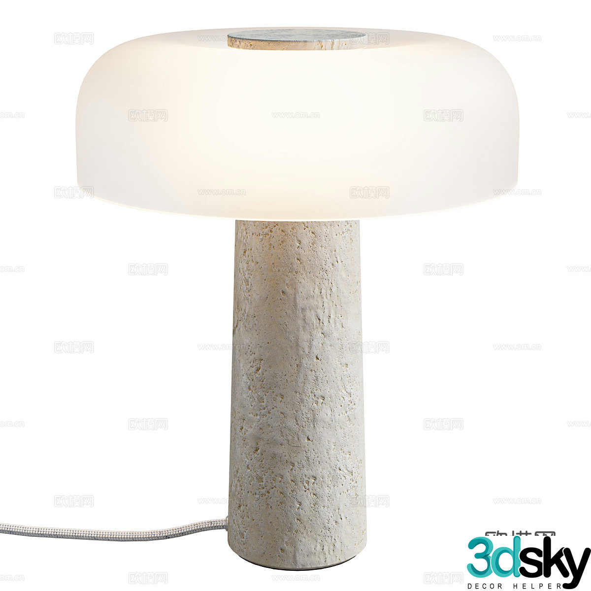 New Chinese Wasabi Carla Table Lamp 3D Model