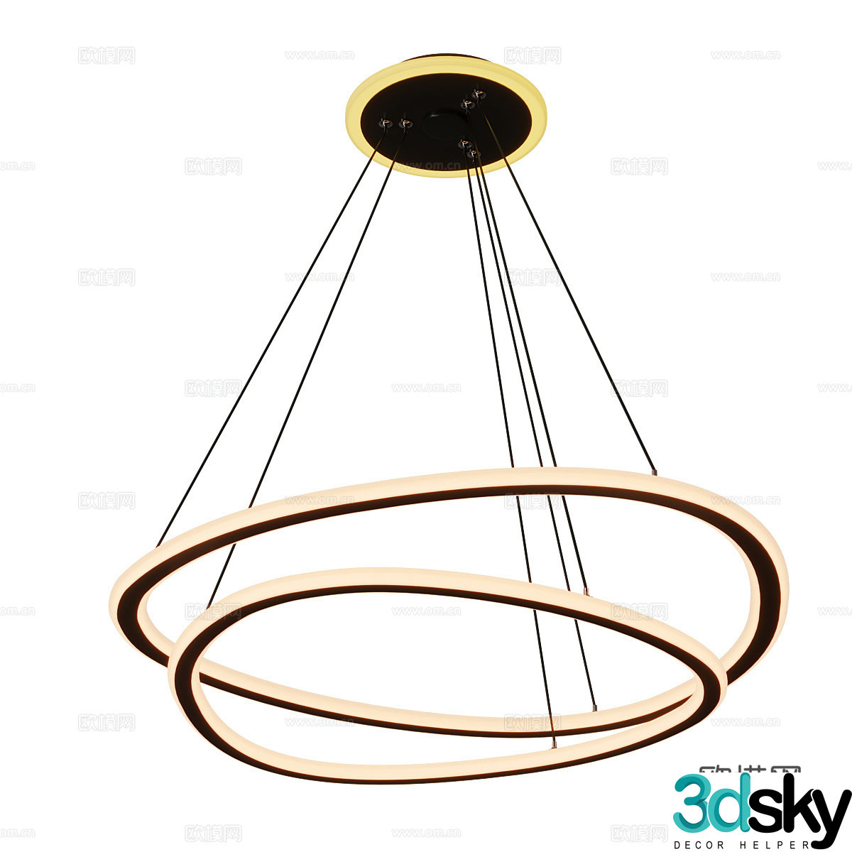 Modern simple chandeliers chandeliers simple chandeliers light luxury chandeliers dining chandeliers living room chandeliers 3D model