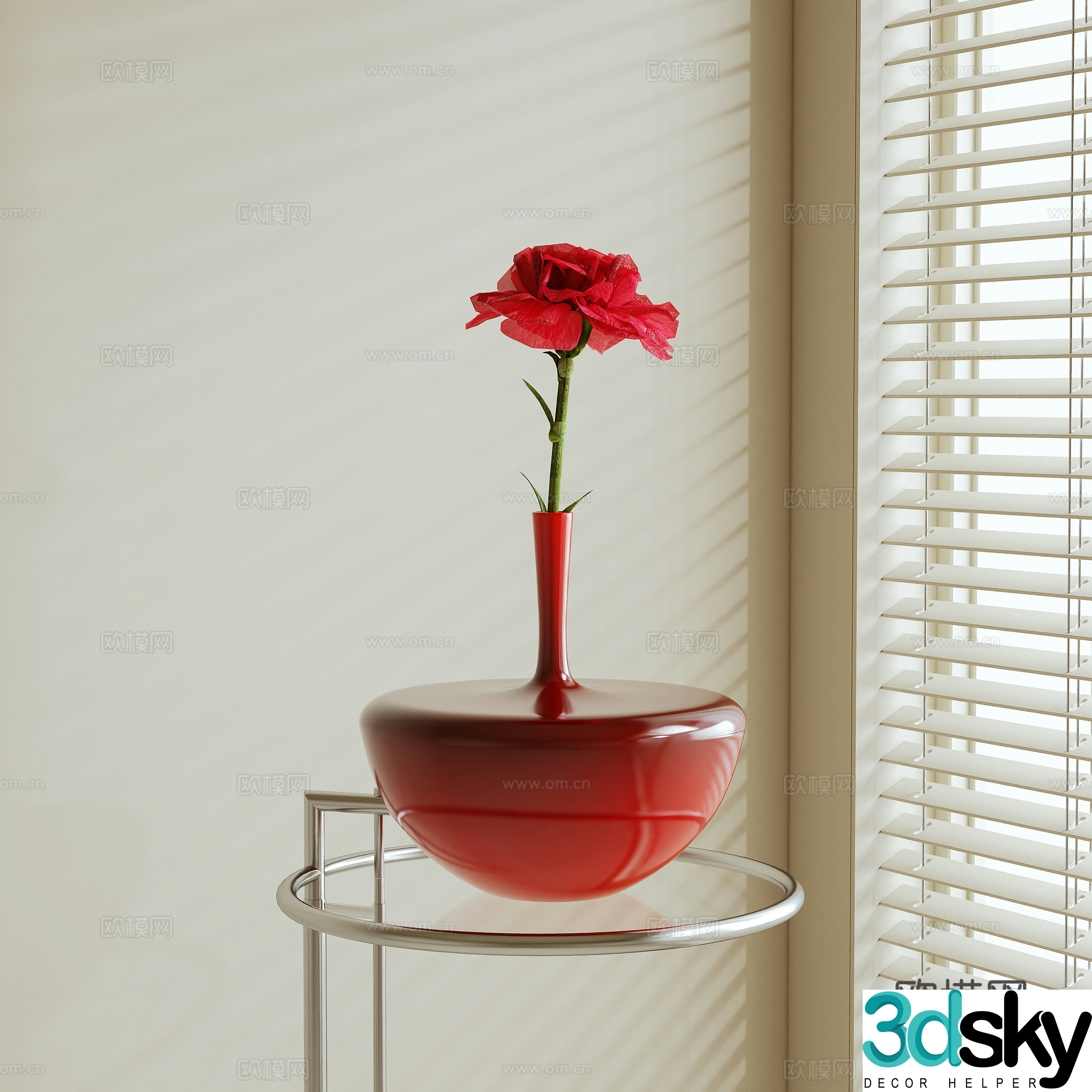 Modern flower 3d model