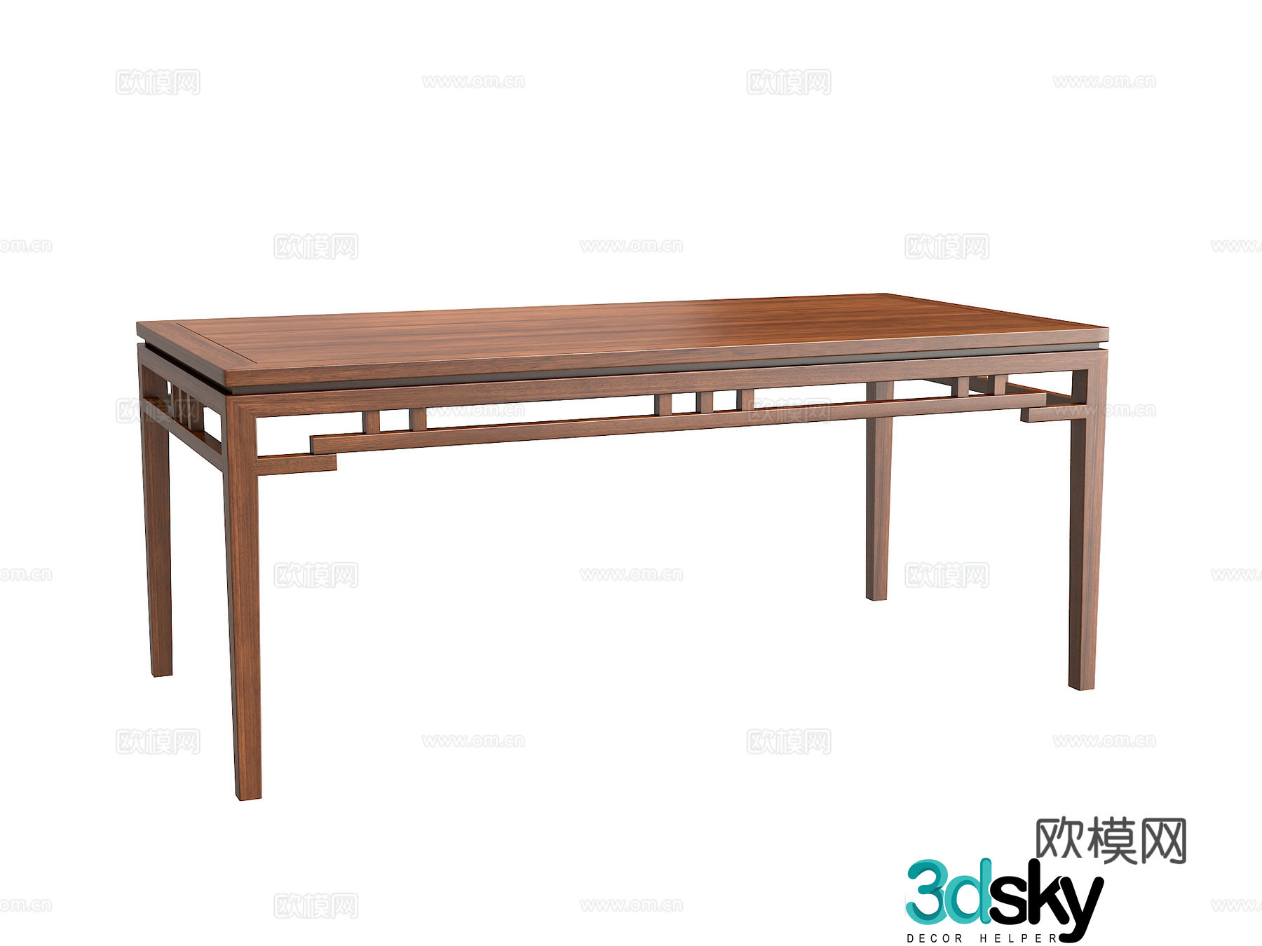 New Chinese dining table 3D model