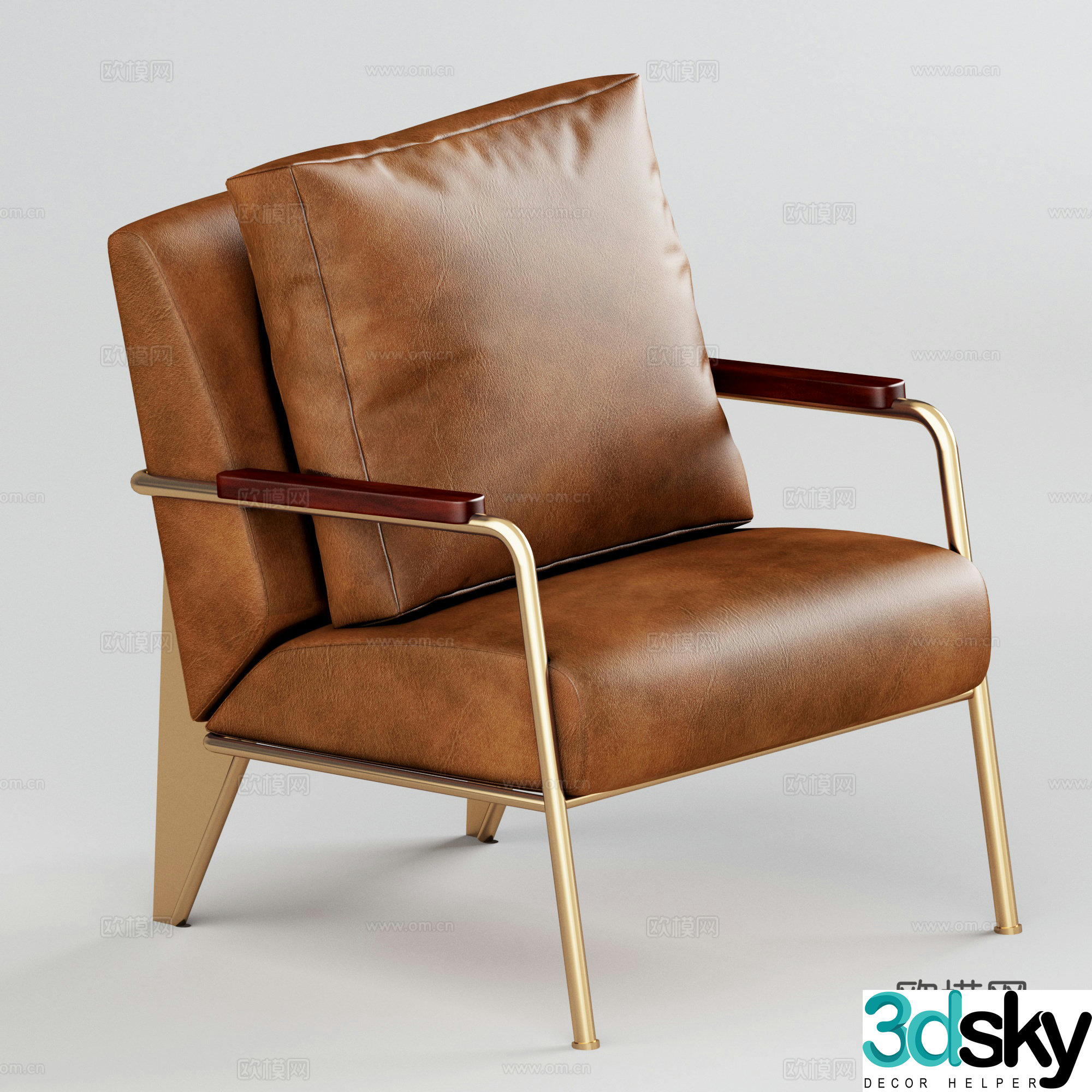 Modern leisure chair 3d model