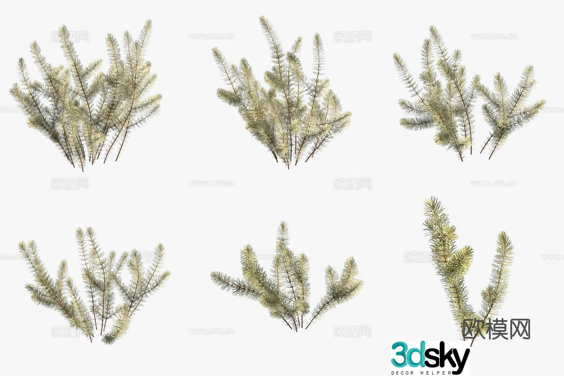 Aquatic plants goblins algae aquatic plants 3D model